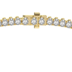 14kt Yellow Gold Bailey Pear Lab Diamond Tennis Necklace (20 Ct. Tw.) side right image one