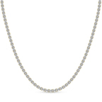 9ct Yellow Gold Lorel Emerald Lab Diamond Tennis Necklace (20 Ct. Tw.) front image