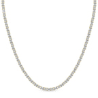 10kt Yellow Gold East West Emerald Elegance Lab Diamond Tennis Necklace (20 Ct. Tw.) front image