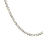 10kt Yellow Gold East West Emerald Elegance Lab Diamond Tennis Necklace (20 Ct. Tw.) right
