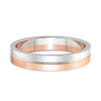 9ct Rose Gold Amour Men's Band front image
