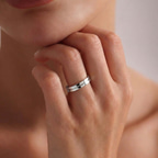 14kt Rose Gold Passion Couple Rings her model