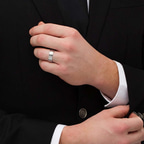 14kt Rose Gold Passion Couple Rings model