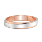 9ct Rose Gold Infinite Layer Men's Band front image