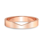 9ct Rose Gold Eternal Valley Men's Band front image