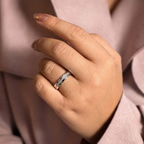 18kt Rose Gold Irreplaceable Love Couple Rings her model