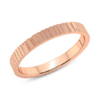 9ct Rose Gold Signature Men's Band left