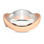14kt Rose Gold Immortal Cross Men's Band front image