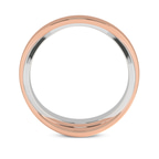 14kt Rose Gold Immortal Cross Men's Band right