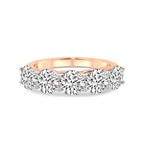 10kt Rose Gold Valentina Round Lab Diamond Anniversary Band (5 Ct. Tw.) front image