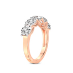 10kt Rose Gold Valentina Round Lab Diamond Anniversary Band (5 Ct. Tw.) standing product image one