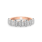 10kt Rose Gold Maura Oval Lab Diamond Anniversary Band (3 Ct. Tw.) front image