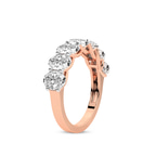 10kt Rose Gold Maura Oval Lab Diamond Anniversary Band (3 Ct. Tw.) left