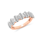 10kt Rose Gold Maura Oval Lab Diamond Anniversary Band (3 Ct. Tw.) right