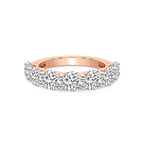 14ct Rose Gold Raquel Round Lab Diamond Anniversary Band (1 Ct. Tw.) front image