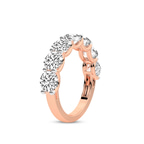 14ct Rose Gold Raquel Round Lab Diamond Anniversary Band (1 Ct. Tw.) left