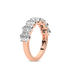 10kt Rose Gold Yolanda Oval Lab Diamond Anniversary Band (2 Ct. Tw.) left