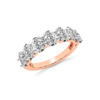 10kt Rose Gold Yolanda Oval Lab Diamond Anniversary Band (2 Ct. Tw.) right