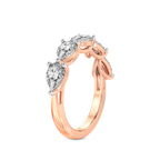 9ct Rose Gold Penelope Pear Lab Diamond Anniversary Band (1/2 Ct. Tw.) standing product image one