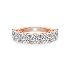 9ct Rose Gold Adela Round Lab Diamond Anniversary Band (3 Ct. Tw.) front image