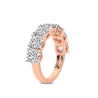 9ct Rose Gold Adela Round Lab Diamond Anniversary Band (3 Ct. Tw.) left