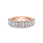 9ct Rose Gold Blanca Oval Lab Diamond Anniversary Band (4 Ct. Tw.) front image