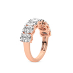 9ct Rose Gold Blanca Oval Lab Diamond Anniversary Band (4 Ct. Tw.) standing product image one