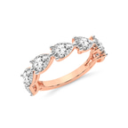 9ct Rose Gold Estrella Pear Lab Diamond Anniversary Band (1 Ct. Tw.) right