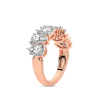 9ct Rose Gold Juana Pear Lab Diamond Anniversary Band (1 Ct. Tw.) left