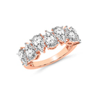9ct Rose Gold Juana Pear Lab Diamond Anniversary Band (1 Ct. Tw.) right