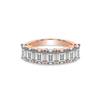 10kt Rose Gold Luisa Emerald Lab Diamond Anniversary Band (2 Ct. Tw.) front image