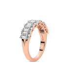 9ct Rose Gold Marcela Emerald Lab Diamond Anniversary Band (1 Ct. Tw.) standing product image one