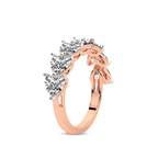 9ct Rose Gold Patricia Heart Lab Diamond Anniversary Band (4 Ct. Tw.) left
