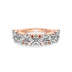 9ct Rose Gold Rafaela Heart Lab Diamond Anniversary Band (1 Ct. Tw.) front image