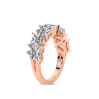 9ct Rose Gold Rafaela Heart Lab Diamond Anniversary Band (1 Ct. Tw.) left