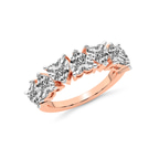 9ct Rose Gold Rafaela Heart Lab Diamond Anniversary Band (1 Ct. Tw.) right