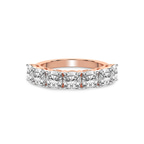 9ct Rose Gold Belen Cushion Lab Diamond Anniversary Band (3 Ct. Tw.) front image