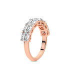 9ct Rose Gold Belen Cushion Lab Diamond Anniversary Band (3 Ct. Tw.) standing product image one