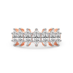 10kt Rose Gold Callista Marquise Lab Diamond Anniversary Band (1 Ct. Tw.) front image