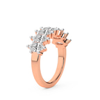 10kt Rose Gold Callista Marquise Lab Diamond Anniversary Band (1 Ct. Tw.) left