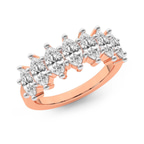 10kt Rose Gold Callista Marquise Lab Diamond Anniversary Band (1 Ct. Tw.) right