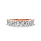 9ct Rose Gold Hera's Diadem Princess Lab Diamond Anniversary Band (1 Ct. Tw.) front image