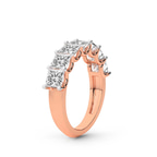 9ct Rose Gold Hera's Diadem Princess Lab Diamond Anniversary Band (1 Ct. Tw.) left