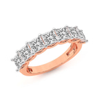 9ct Rose Gold Hera's Diadem Princess Lab Diamond Anniversary Band (1 Ct. Tw.) right