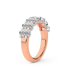 10kt Rose Gold Minerva Oval Lab Diamond Anniversary Band (2 Ct. Tw.) left