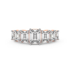 14kt Rose Gold Aphrodite Emerald Lab Diamond Anniversary Band (3 Ct. Tw.) front image