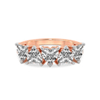 9ct Rose Gold Octavia Heart Lab Diamond Anniversary Band (4 Ct. Tw.) front image