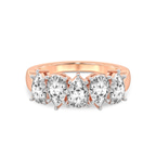 14ct Rose Gold Blakely Pear Lab Diamond Anniversary Band (5 Ct. Tw.) front image