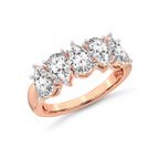 14ct Rose Gold Blakely Pear Lab Diamond Anniversary Band (5 Ct. Tw.) side right image one