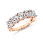 9ct Rose Gold Noella Round Lab Diamond Anniversary Band (1/2 Ct. Tw.) right